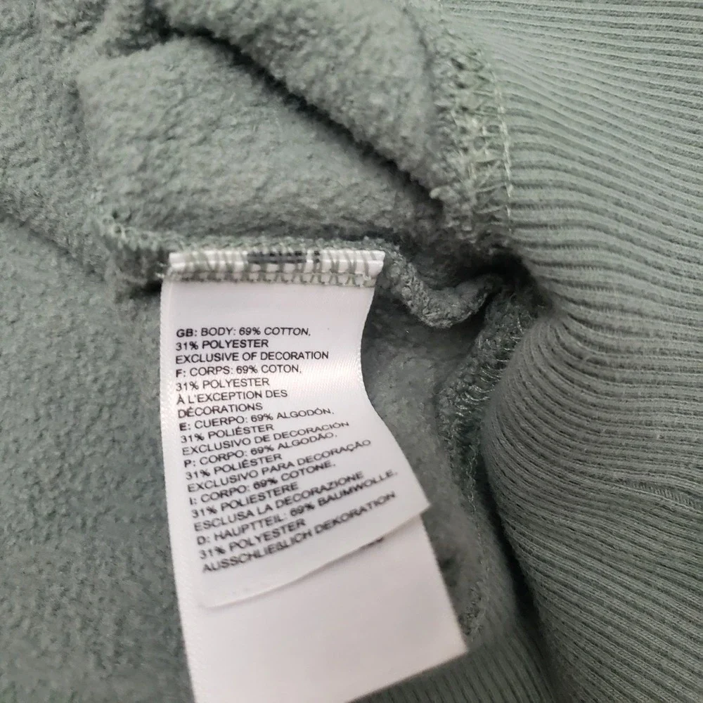 The North Face Sweatshirt Mens Small Green Pullover Hoodie Bear Nature Outdoors